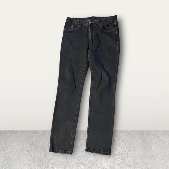 Kent & Curwen Men’s Black Washed Bootcut Jeans Pants Size 36 $295 Retail Rare! - Picture 6 of 14